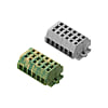 European Style Terminal Blocks - Panel Mounted, Wire Clamping Cartridge, Combination Model, BTDK Series