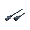 UL/CSA Standard Power Cords - 3-Core with Straight Plug and Socket at Two Ends, C14 Plug and C13 Socket