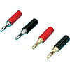 Insulated Clips - Banana Plug, Soldered, 2 Color Options, φ4 mm