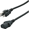 AC Cord - Double Ended, 2 m Round Cable, A-3 Plug, C13 Socket