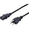 AC Cord - Double Ended, Round VCTF Cable, A-3 Plug, C13 Socket, Various Lengths