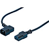 AC Cord - Double Ended, C14, Angled, VDE