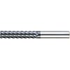 XAC series carbide high-helical end mill for high-hardness steel machining, multi-blade, 45° torsion / long model