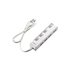 Energy Saving Power Strip With Individual Switch (Horizontal Insertion Type)
