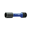 Thin impact socket for wheel nut (12.7 mm Insertion Angle)
