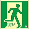 Medium Bright Luminescent Floor Indication Mark "Emergency Exit" Floor 12