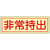 Emergency Portable Sticker "Carry Out in Emergency Portable", Horizontal