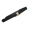 Craft Worker-Manufactured Single-Action Belt (Steel Buckle), Black