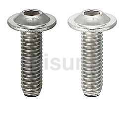 [Clean &amp; Pack] Socket Button Head Cap Screw - Flanged, Stainless Steel, Single Item (SHD-BCBFS6-8)