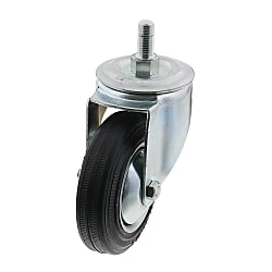 Screw-In Casters - Medium Load - Wheel Material: Rubber - Swivel Type (C-CTMJ100-R)