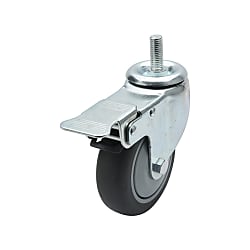 TPR Casters Swivel With Stopper Screw-in Type (C-CJFNS75-T)