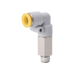 One-Touch Fittings Elbow Male Connector, Hex Flat (E-PACK-MPLL10-2)