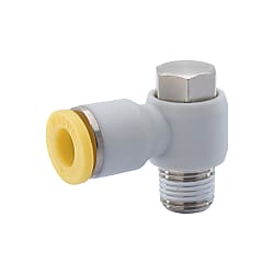 One-Touch Fittings Swivel Male Elbow, Hex Flat (E-PACK-MPH12-2)