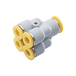 One-Touch Fittings Double Union Y Push To Connect, Unequal Dia. (E-PACK-MPRG6-4)