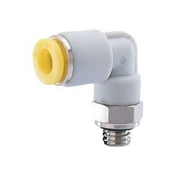 Miniature Fittings Elbow Male Connector, Hex Flat (E-PACK-MNPL6-M5)