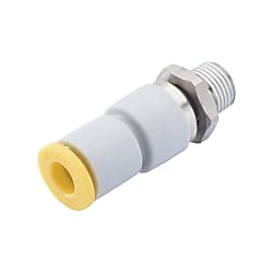 Miniature Swivel Joints Straight Male Connector, Hex Flat (E-PACK-MNRC8-1)