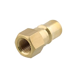 SP Cupla, Type A, Brass, NBR, Plug (for Male Thread Connections) (16P-A-BRS-NBR)
