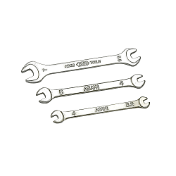 Micro double-ended wrench SMC0304·SMC0405·SMC0507 (SMC0304)