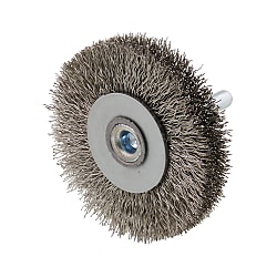 SUS304 Stainless Steel Press Wheel Brush with Shaft (SW-27)