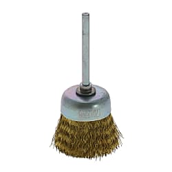 Cup brush with miniature brass shaft (SMC-241)
