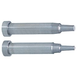 Two-Step Core Pins -Shaft Diameter (D) Selection/Shaft Diameter Tolerance -0.01_-0.02/Tip A·V･E Tolerance ±0.015 Type-