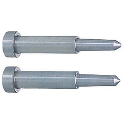 Extra Precision One-Step Core Pins -Shaft Diameter (P) Designation (0.001mm Increments)/Shaft Diameter Tolerance 0_-0.003/Tip A·V Tolerance ±0.005 Type-