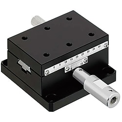 [High Precision] X-Axis Dovetail Slide, Rack & Pinion - Extended Knob (XWGL60)