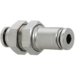 All Stainless Steel One-Touch Couplings - Bulkhead Unions (MLBULSS12)