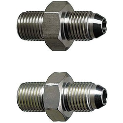 Fitting for Hydraulic Pressure / Water Pressure, Straight Type, Male Thread for Both PT / PF, -Straight / Male- (YCPFPS44F)