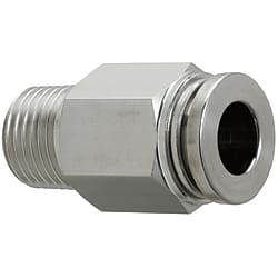 All Stainless Steel One-Touch Couplings - Male Connectors (MLCNLSS6-2)