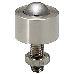 Ball Rollers (For upward facing) - Milled Stainless Steel - Lock Nut / Flange Mounting (BCHF39)