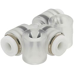 Compact Air Fittings - Tubes, One-Touch Couplings, Speed Controllers - Union Tees