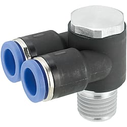 One-Touch Couplings - 2-Port Swivel Elbows (USTE6)