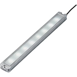 LED Line Lights - Milky White Cover / Transparent Cover / Black Cabinetry (LEDST350-W)