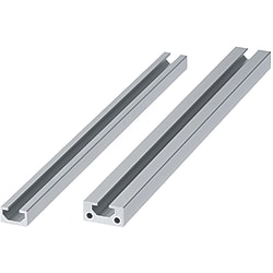 Non-Flanged Flat Aluminum Frames / Frame End Caps - Common to Bar Nuts and Pre-Assembly Insertion Nuts - 1-Side Slot Type (6mm)