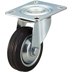 Casters - Medium Load - Wheel Material: Rubber - Swivel (C-CTCJ75-R)