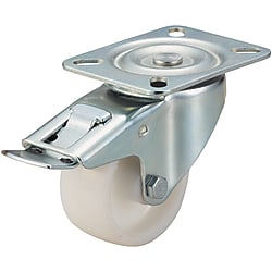 Casters - Medium Load - Wheel Material: Polypropylene - Swivel with Stopper (C-CTFS80-P)