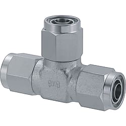 Couplings for Tubes - Nut and Sleeve Integrated Type - Union Tees (MCUT10)