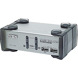 สวิตช์ KVM ขนาดกะทัดรัดรองรับการใช้งานกับ VGA สำหรับการเชื่อมต่ออุปกรณ์ USB (2 พอร์ต / 4 พอร์ต)