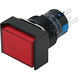 Illuminated Push-button Switch Mounting Hole φ16 (Value Product) (MPL1SRFA16-R)