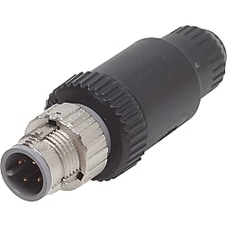 XS5 Straight Male Connector (EZM-XS5G-D425)