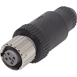 XS5 Straight Female Connector (EZM-XS5C-D421)