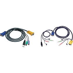 สายเคเบิลเชื่อมต่อ USB / PS/2 เฉพาะสำหรับสวิตช์ KVM (CBLCS-PS2U1-R-3M)