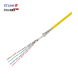 CC-Link IE / EtherCAT / UL Compliant Industrial Ethernet Cable CAT5e, Double Shield (EG5E-A-PV-O-26-4P-3)