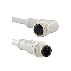 M12 Circular Waterproof Connector Harness (M12AS-A4VFGY-3)