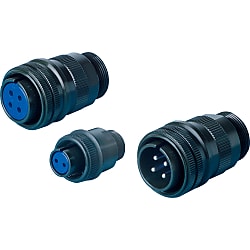 MS3106 Series Straight Plug (Waterproof) (DMS3106A-18-19-S-BSSX)