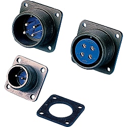MS3102-Series, Waterproof, Panel-Mount Receptacle (DMS3102A-12S-3-P-FGY)