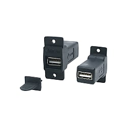 Panel-Mount USB Adapter (Square Hole Type) (U09-AF-BF-B)