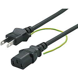 AC Cord, Fixed Length (PSE), With Both Ends, Rated Current (A): 12 (JP-EE-JPSS-2)