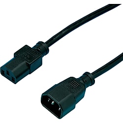 AC Cord, Fixed Length (VDE), With Both Ends, Plug Shape: IEC C14 (CESTM-1.8)